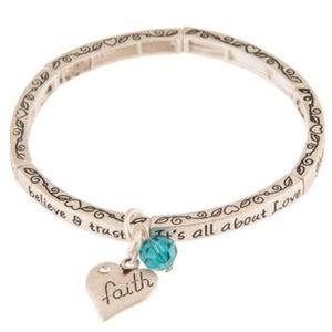 Inspirational Faith Stretch Bracelet